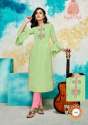 New Light Green Straight Kurti For Women