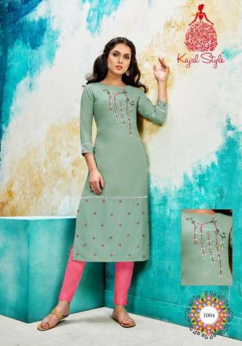 New Pista Green Kurti For Women by Shree Sai Mahek Creation