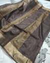 New Brown Handloom Cotton Saree For Women