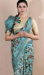 New Handloom Printed Saree For Women
