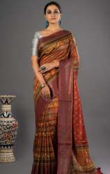 New Printed Ikat Saree For Women
