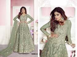 Aashirwad 8266 Chain Stitch Work Semi Stitch Suit 