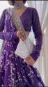 Attractive Purple Faux Georgette Lehenga Choli  thumb 12