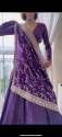 Attractive Purple Faux Georgette Lehenga Choli  thumb 4