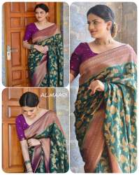 Banarasi Soft Silk Copper Zari Saree