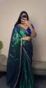 beautiful Burburry silk sequance work saree 