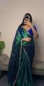 beautiful Burburry silk sequance work saree  thumb 1