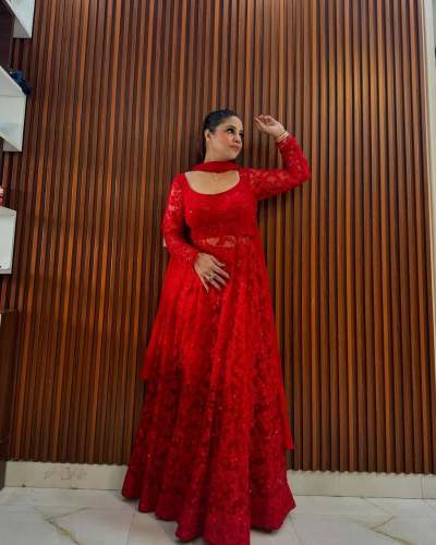 Beautiful Butterfly net Kurti Collecton
