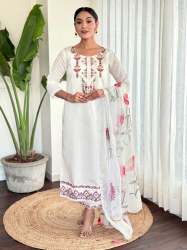 Beautiful chanderi Kurti Suit Set For Woman 