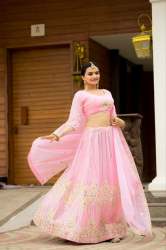 beautiful heavy faux georgette lehenga choli collection