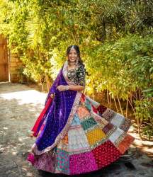 Beautiful Heavy Muslin Cotton Embroidery Lehenga Choli