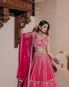 beautiful Heavy silk lehenga with thread work  thumb 1