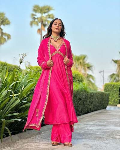 Beautiful Heavy Soft Taffeta Silk Gown Plazzo With Dupatta