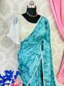 Beautiful pure Chinon saree rea6025 thumb 7