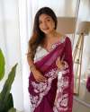 Beautiful Pure Organza Silk Saree thumb 4