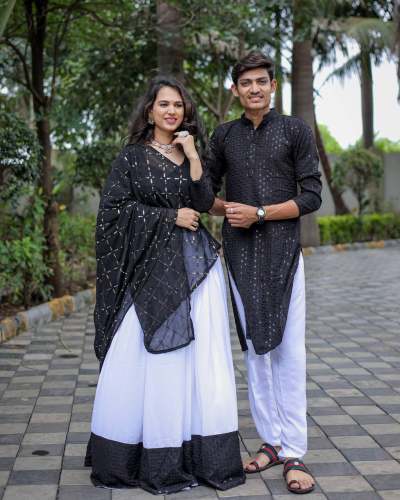 Beautiful Pure Rayon Cotton Couple Combo Lehenga Choli