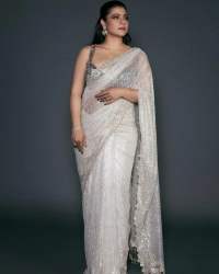 Beautifull Mono Net Embroidery Saree 