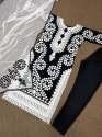 Black Color Faux Georgette Embroidery Work Kurti Pant Set thumb 7