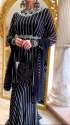Black Color Faux Georgette Plazzo Set thumb 3