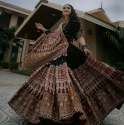 Black Color Heavy Muslin Cotton Printed Lehenga Choli thumb 1