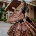 Black Color Heavy Muslin Cotton Printed Lehenga Choli thumb 2