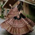 Black Color Heavy Muslin Cotton Printed Lehenga Choli thumb 4