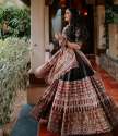 Black Color Heavy Muslin Cotton Printed Lehenga Choli thumb 6