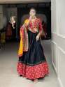 Black Color Printed Pure Cotton Lehenga Choli thumb 6