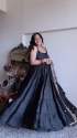 black-color-satin-silk-gown-with-dupatta
