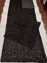 Black Embroidered Georgette Saree thumb 3