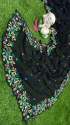 Black Multi Thread Work georgette Saree thumb 7