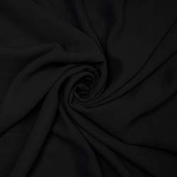 Black Plain Premium Fox Georgette Fabric