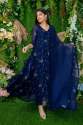 Blue Georgette Anarkali With Dupatta thumb 6
