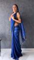 Blue Georgette Sequence Work Saree 