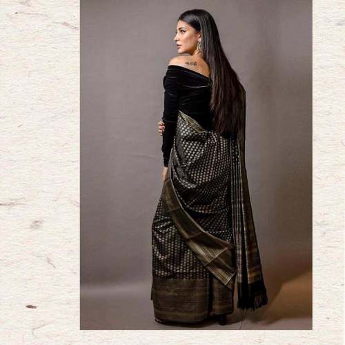 Bollywood Designer Banarasi Lichi Silk Saree