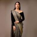 Bollywood Designer Banarasi Lichi Silk Saree thumb 2