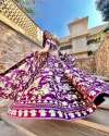 Bridal wear dullsatin print lehengha choli thumb 8