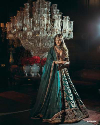 bridalwear Mulmul silk lehnga choli