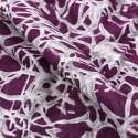 Burgundy And White Abstract Pattern Digital Print Georgette Fabric thumb 1