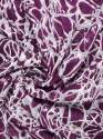 Burgundy And White Abstract Pattern Digital Print Georgette Fabric thumb 2