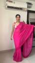 Buy Pink Alia Georgette Saree thumb 2