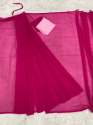 Buy Pink Alia Georgette Saree thumb 4