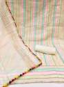 Chanderi Cotton Hand Work Dress Material  thumb 5