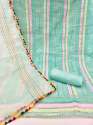 Chanderi Cotton Hand Work Dress Material  thumb 6