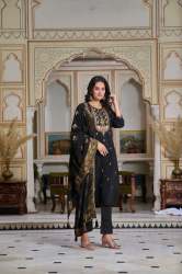 Chanderi Fancy Kurti Bottom With Dupatta
