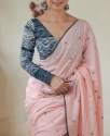 Chanderi Soft Cotton With Digital Print Work saree thumb 7