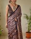 Chanderi Soft Cotton With Digital Print Work saree thumb 8