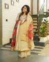 Chinnon Silk Embroidery Work Kurti Plazzo with Dupatta  thumb 1