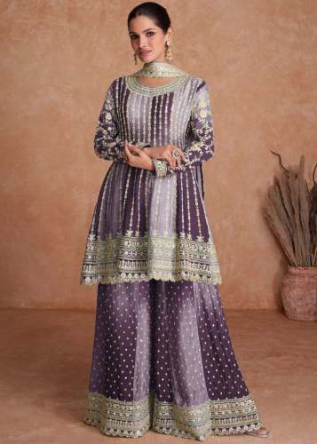 Chinon + Embroidery Work Dress