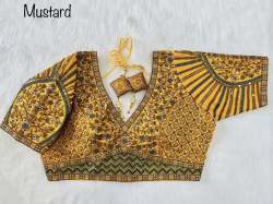 Copper Jari Heavy Embroidery Work Blouse